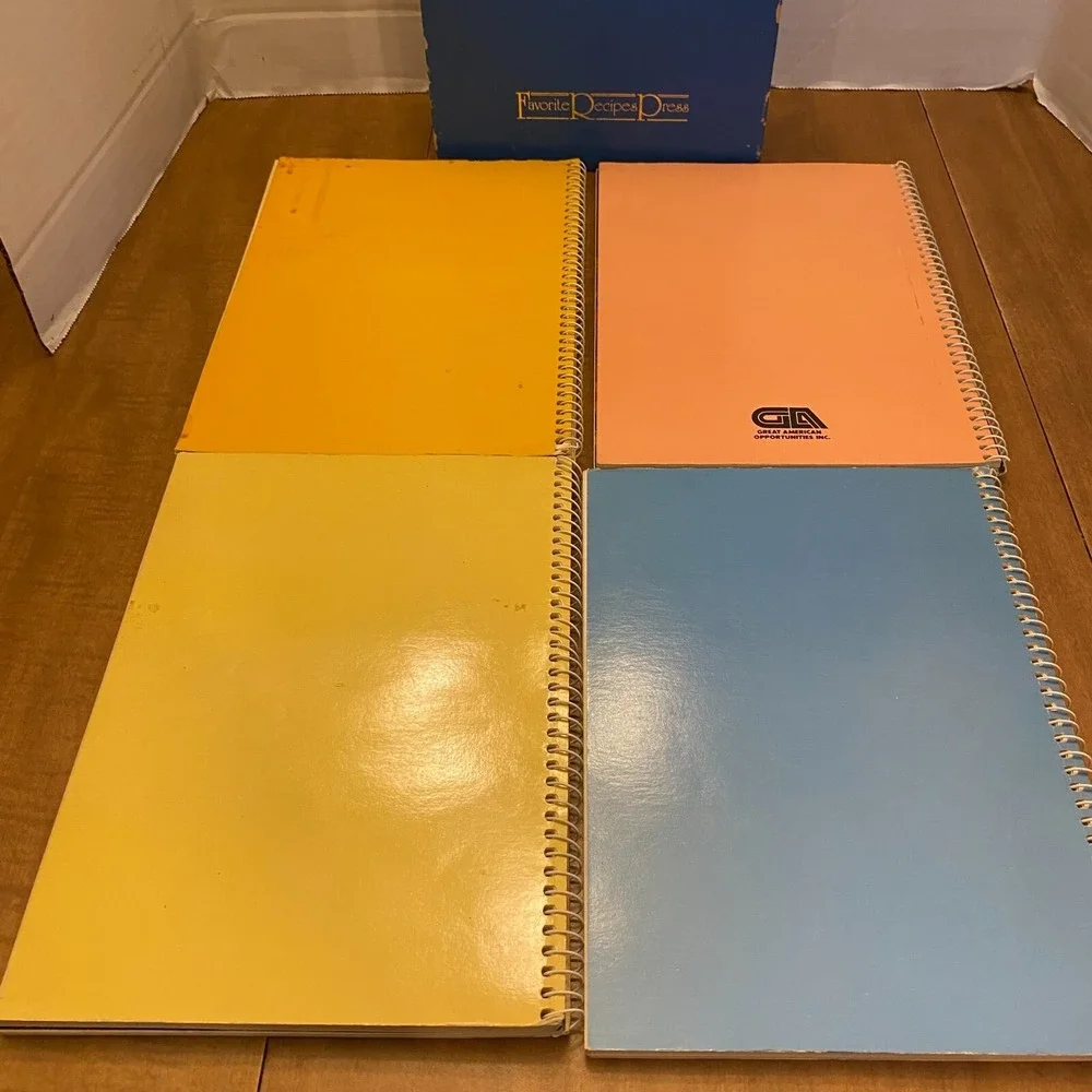Set of 4 CookBook Collectibles by Favorite Recipes Press Paperback Spiral Bound